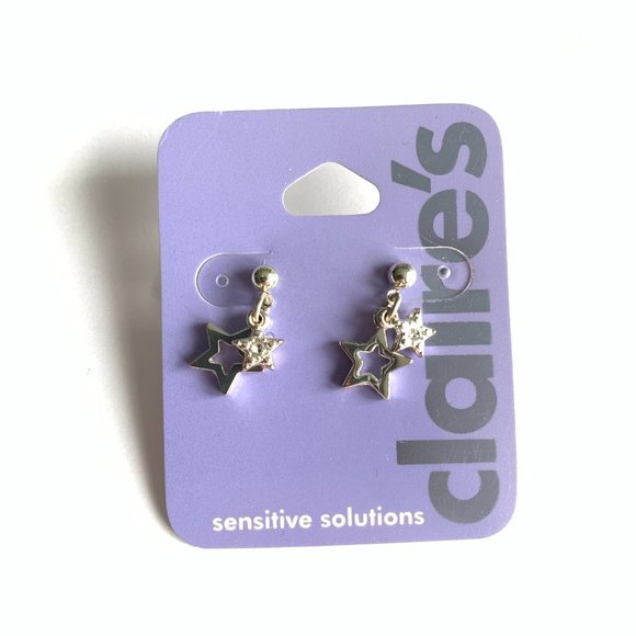 Y2K Claire's Dangly Star Earrings Sensitive Solutions